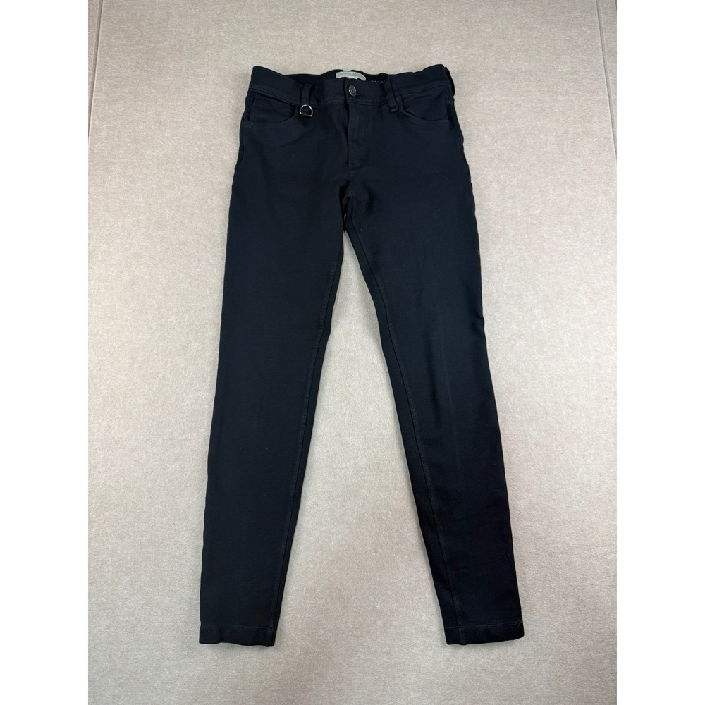 Burberry Brit Pants Womens Size M Black Westbourne Skinny Ankle Medium Low Rise‎